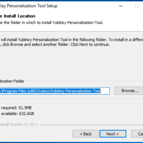 Yubikey personalisation tool installation 2