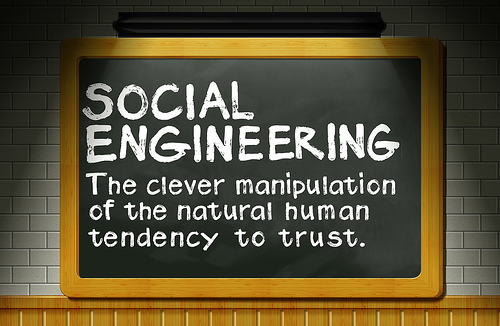 The clever manipulation of the natural human tendency to trust